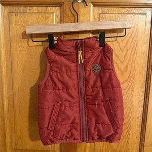 Timberland Kids Red Quilted Vest